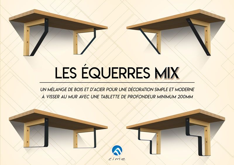 étagères équerres mix