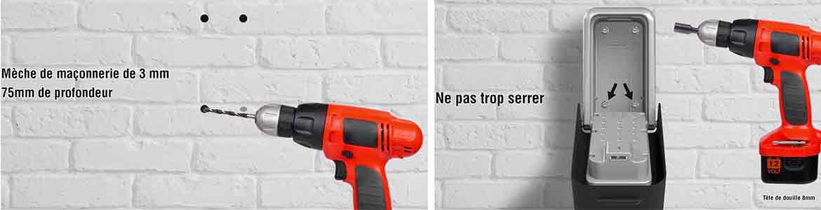Installation du rangement sécurisé