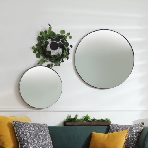 Miroirs et horloge