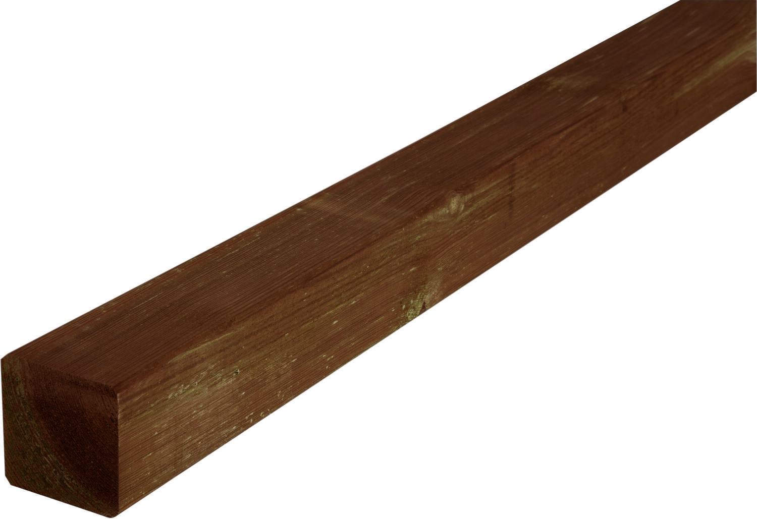 Poteau Carré Marron 7x7x180cm - CERLAND