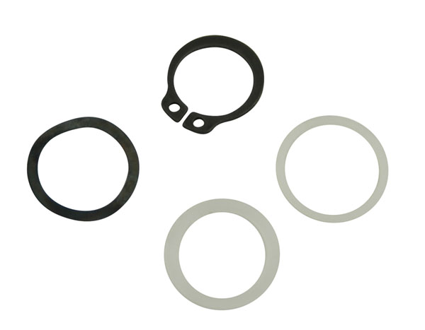 Lot Circlips + Rondelles ajustement + Rondelles plastiques poignée porte