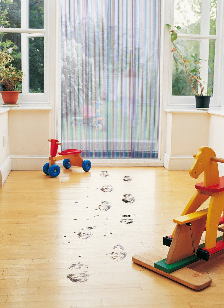 Rideau Moustiquaire L1xH2,20m rayures multicolores - MOREL