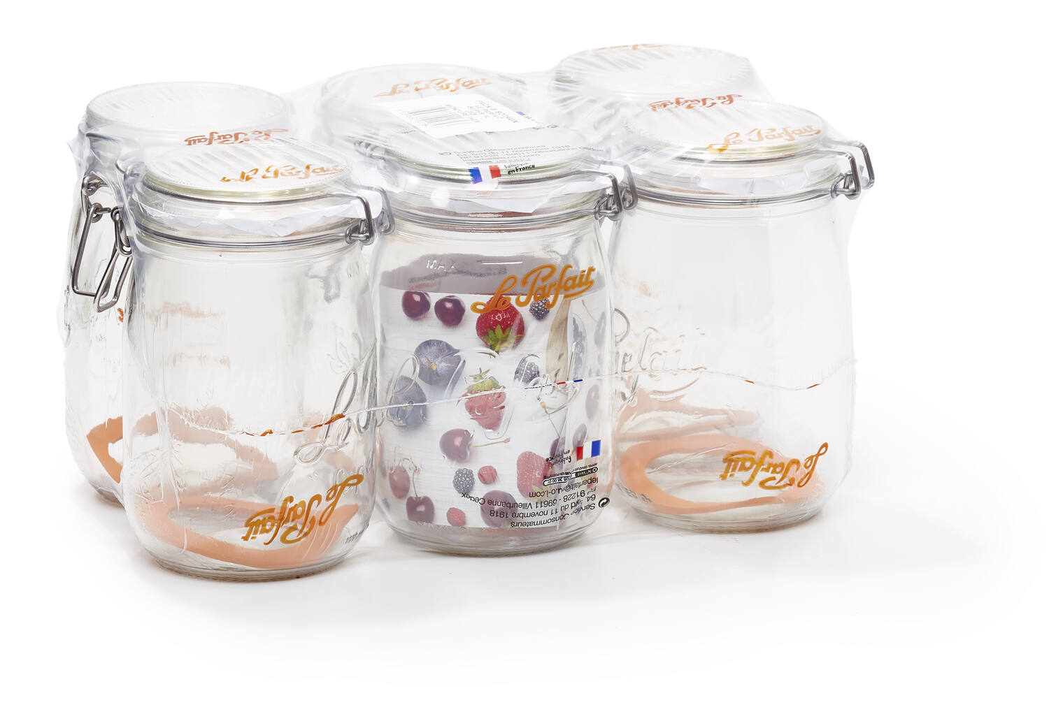 6 Bocaux Le Parfait Super 1L Ø85mm - LE PARFAIT