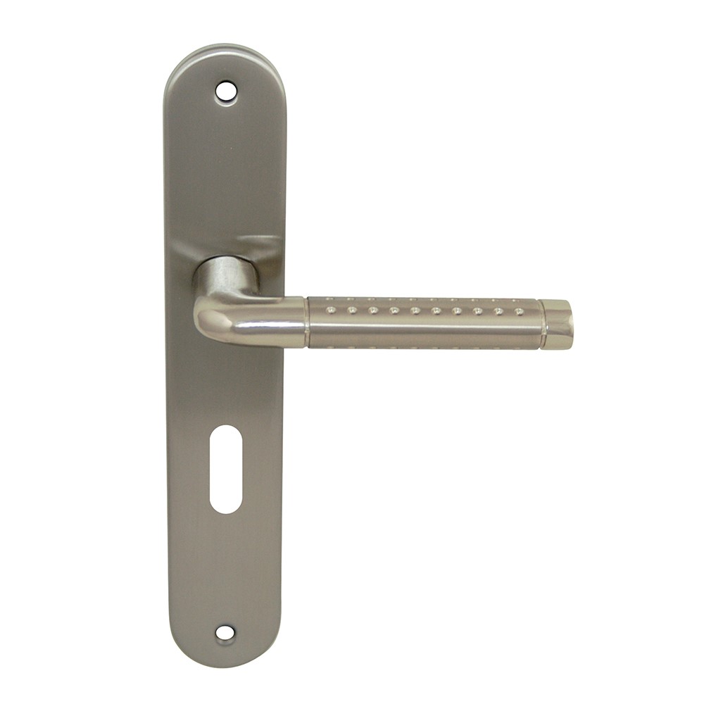 Poignées de porte clé Tolbiac acier + nickel mat - B BEAUTY