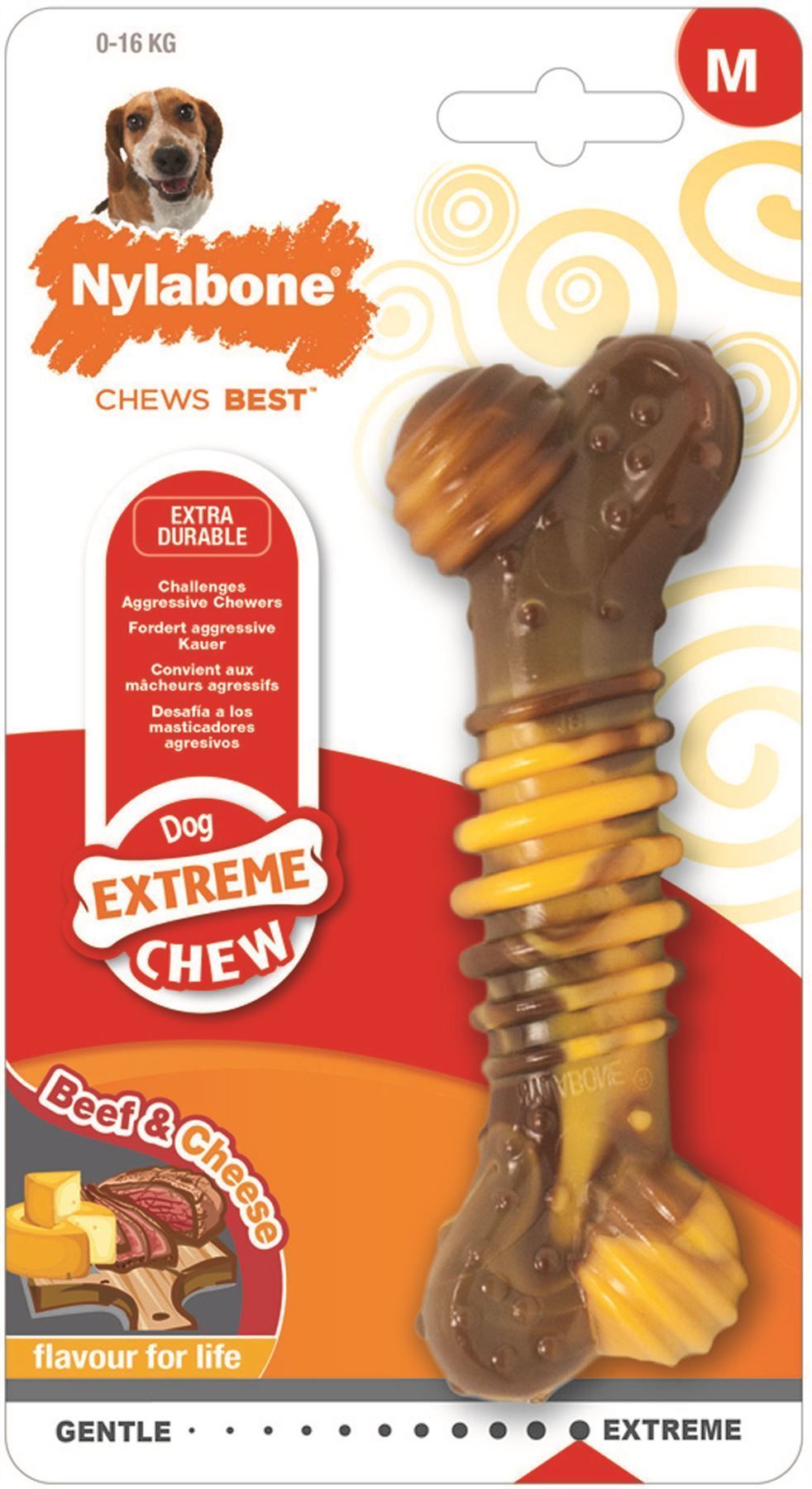 Os à mâcher xtrm-chew steak/fromage m