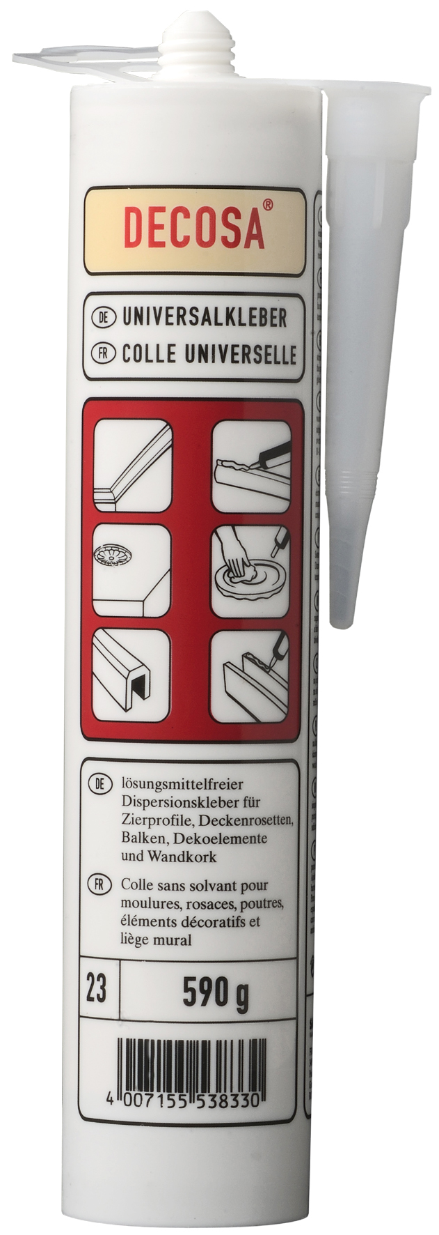 Colle universelle cartouche 590gr - DECOSA