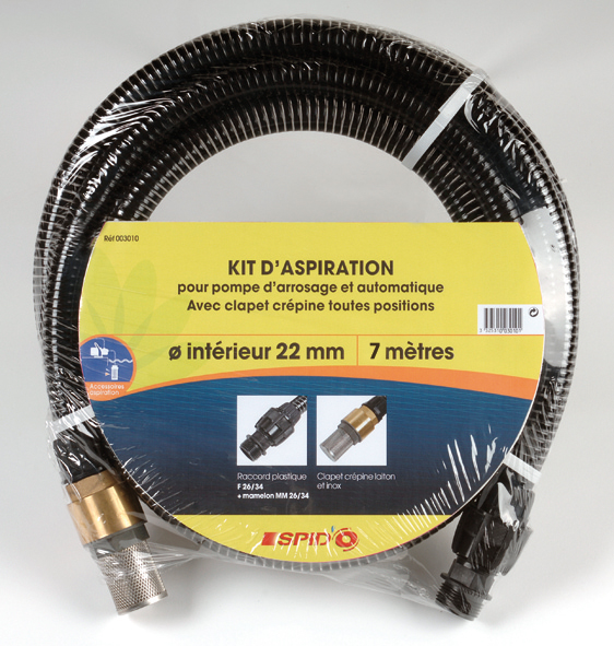 kit d'aspiration laiton 7m D22