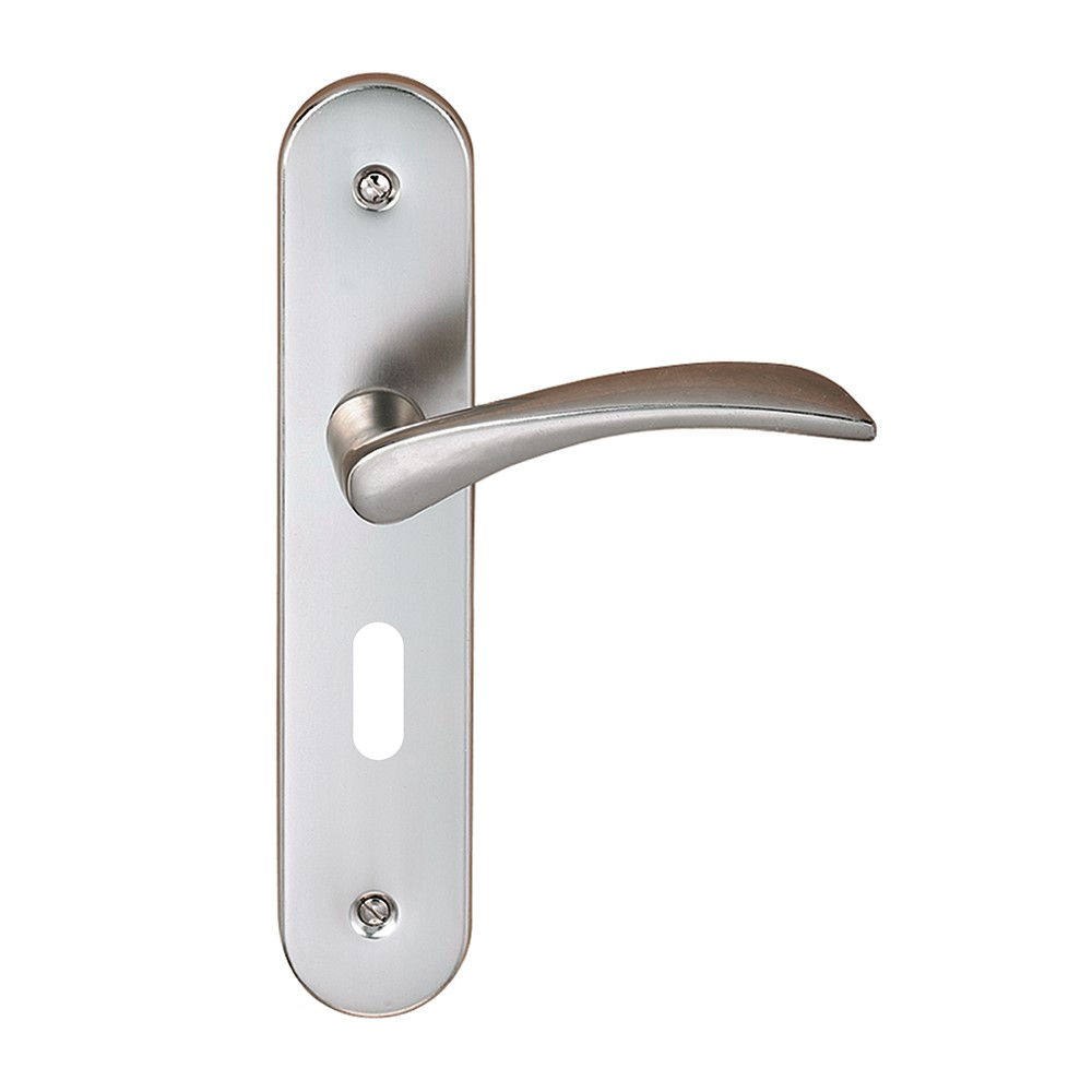 Poignées de porte clé Azur aluminium finition inox - B BEAUTY