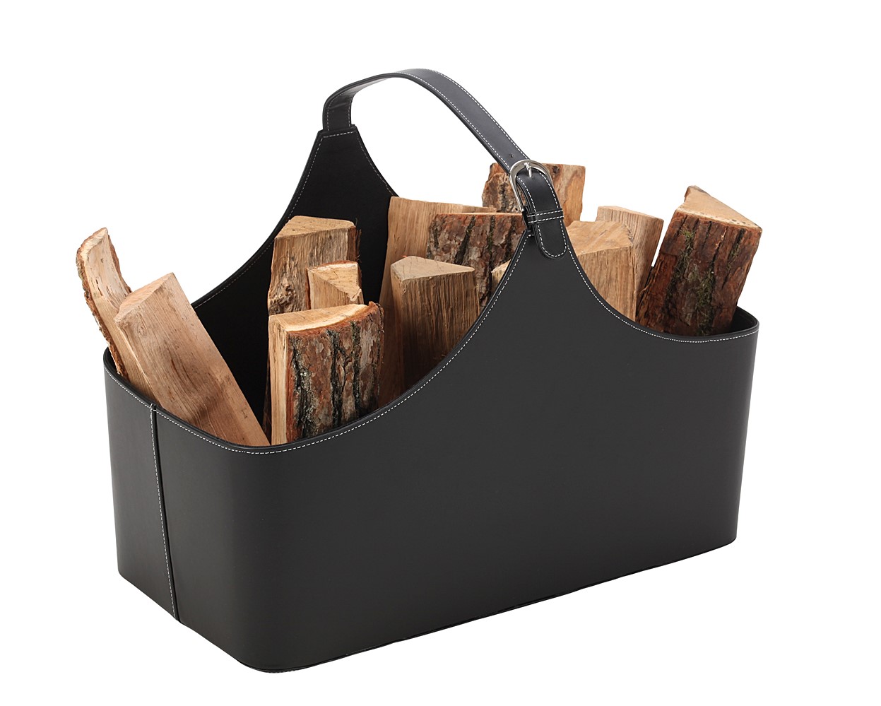 Panier à bois alpha noir - DIXNEUF