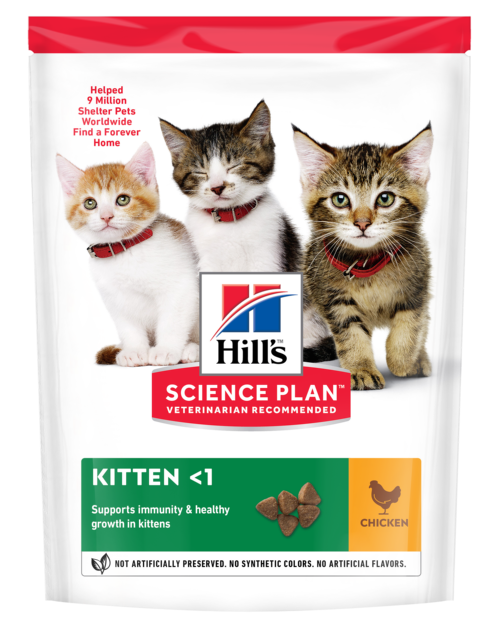 Croquettes chaton poulet 300grr - HILL'S SCIENCE PLAN