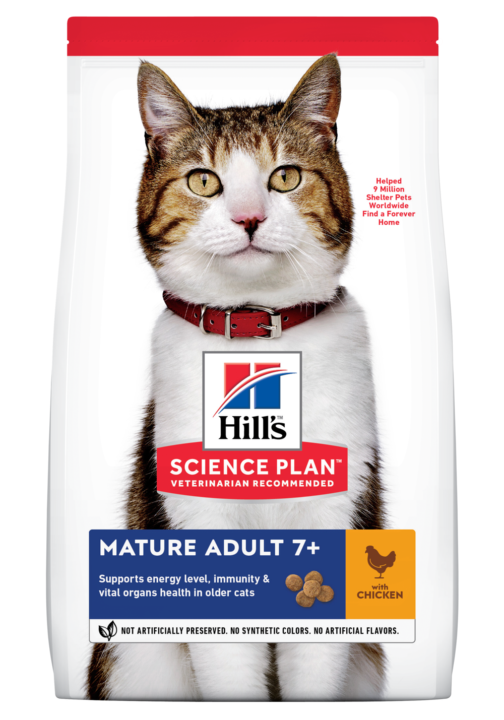 Croquettes chat Mature 7+ poulet 3kg - HILL'S SCIENCE PLAN