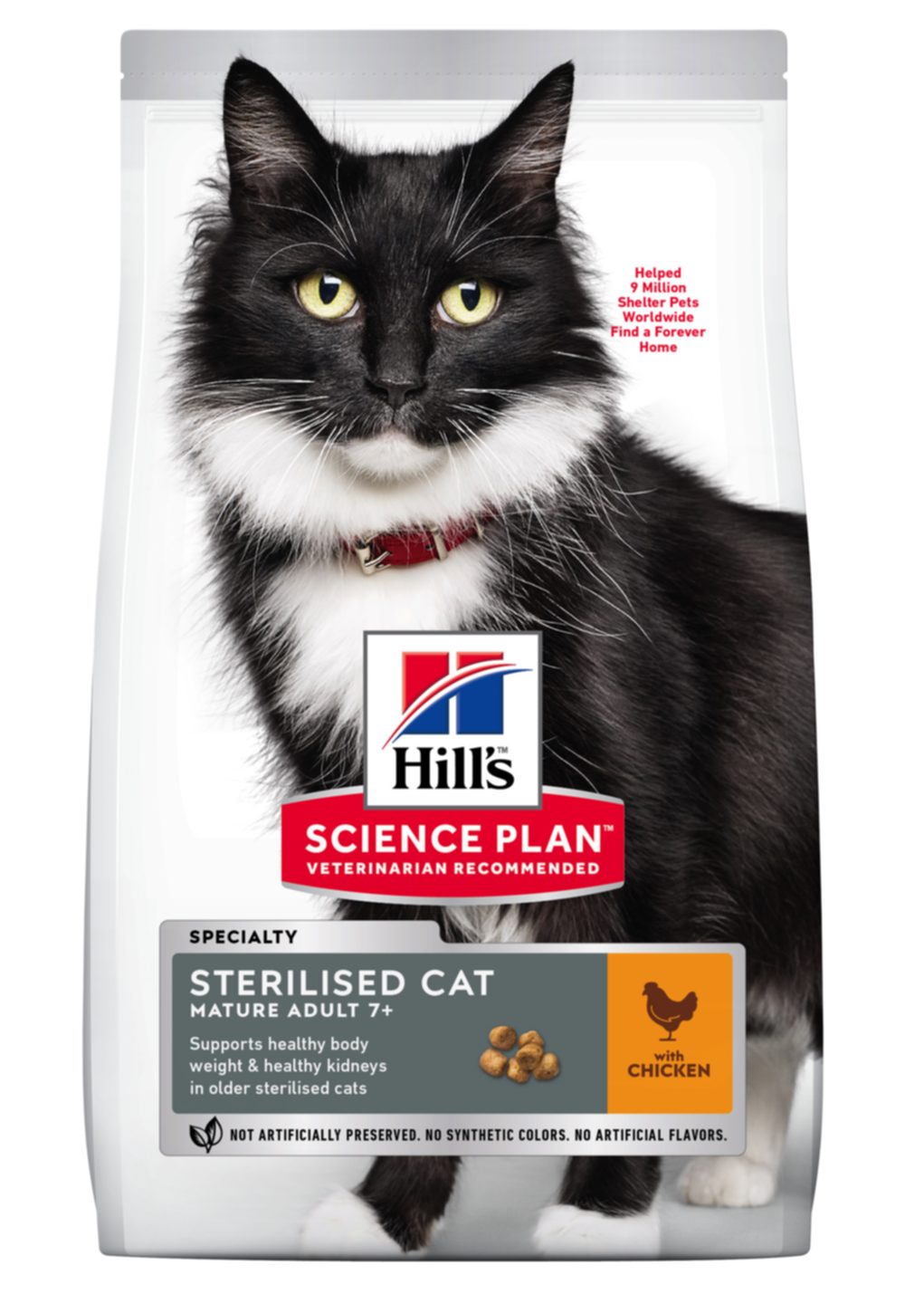 Croquettes chat Stérilisé Mature 7+ poulet 3kg - HILL'S SCIENCE PLAN