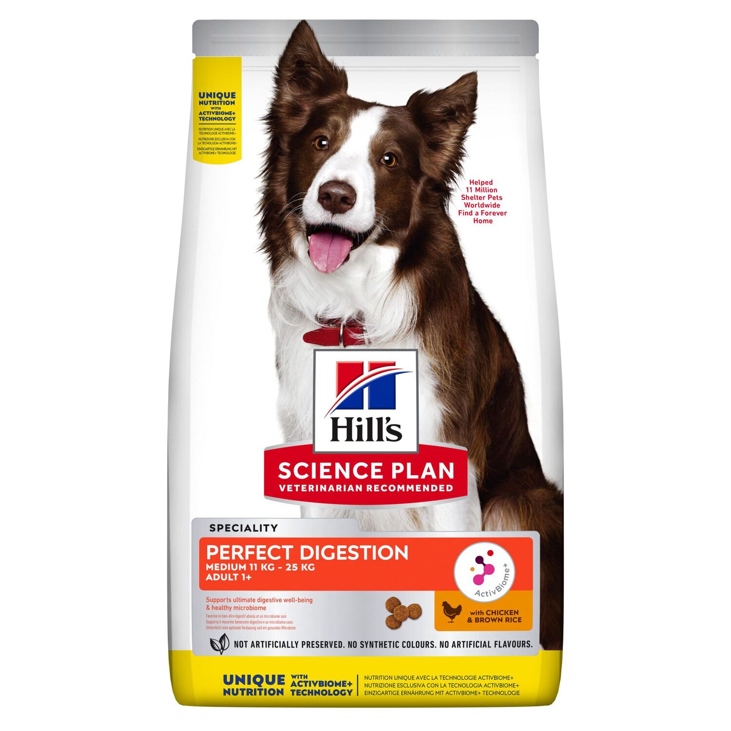 Alimentation chien Adult Perfect Digestion medium Poulet 2,5kg - SCIENCE PLAN