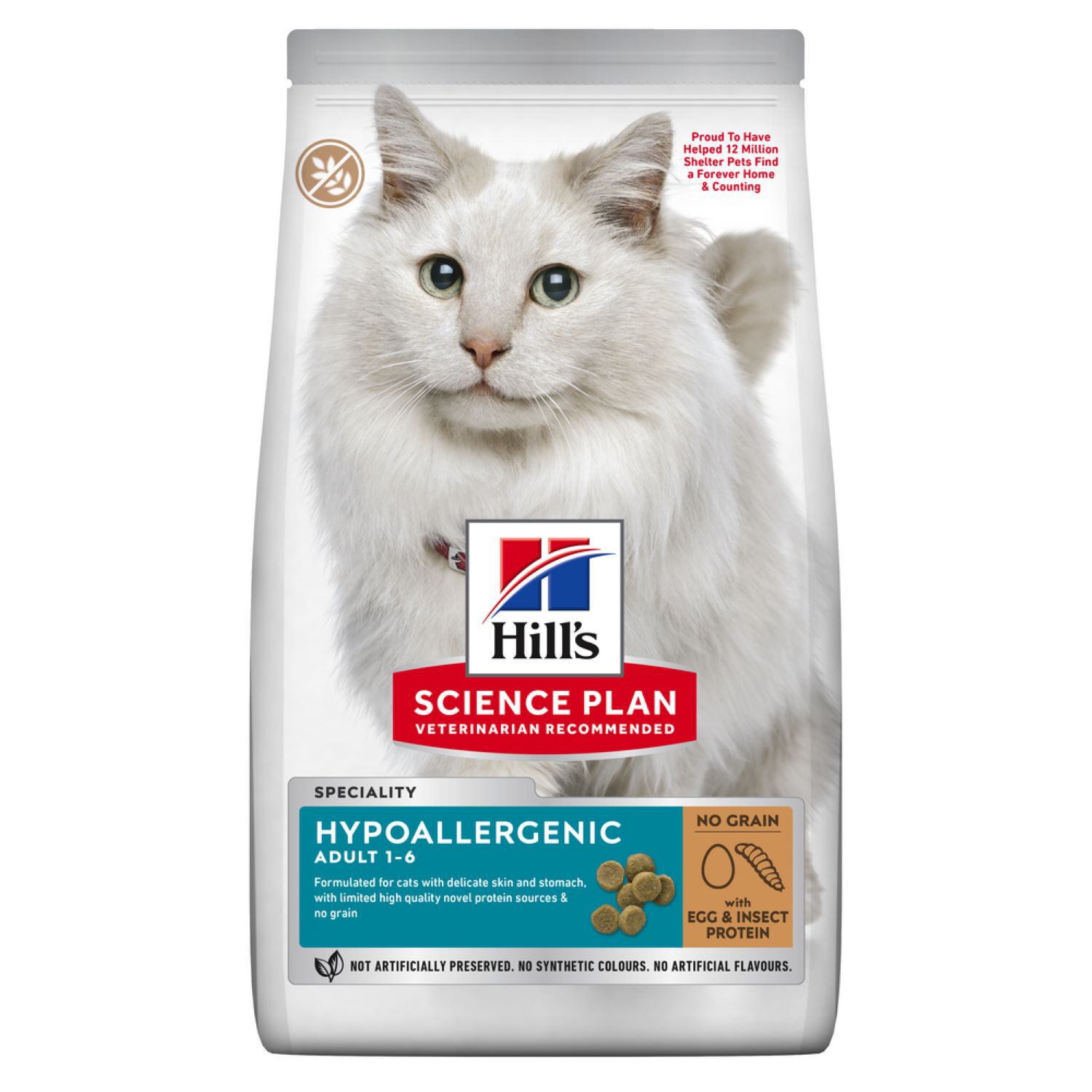 Croquette Adult hypoallergénique Insect Oeufs 1,5kg - SCIENCE PLAN
