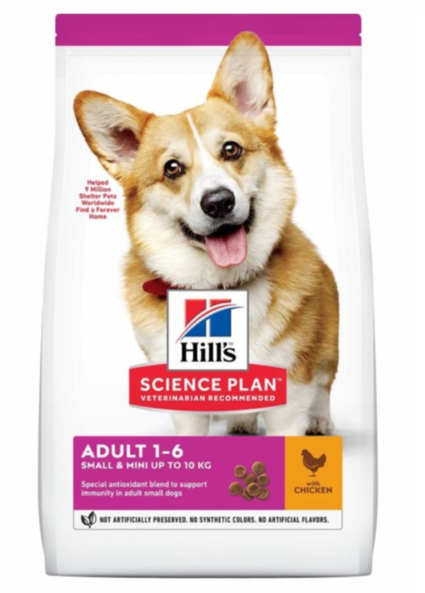 Croquettes chien Small & Miniature poulet 3 kg - HILL'S SCIENCE PLAN