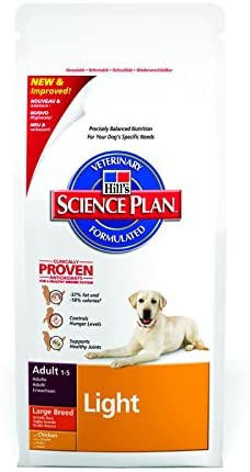 Croquettes Canine Adult Light Large Poulet 12Kg HILL'S