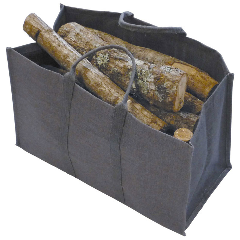 Sac à bûches Natureo gris lin - DIXNEUF