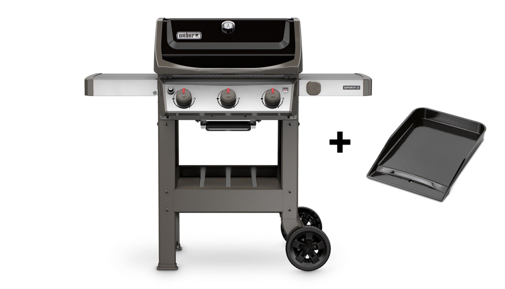 Barbecue à gaz Spirit II E-310 mix plancha émaillée - WEBER