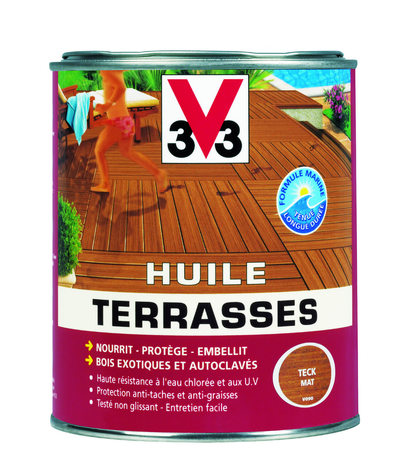 Saturateur terrasses mat 1L - Incolore - V33
