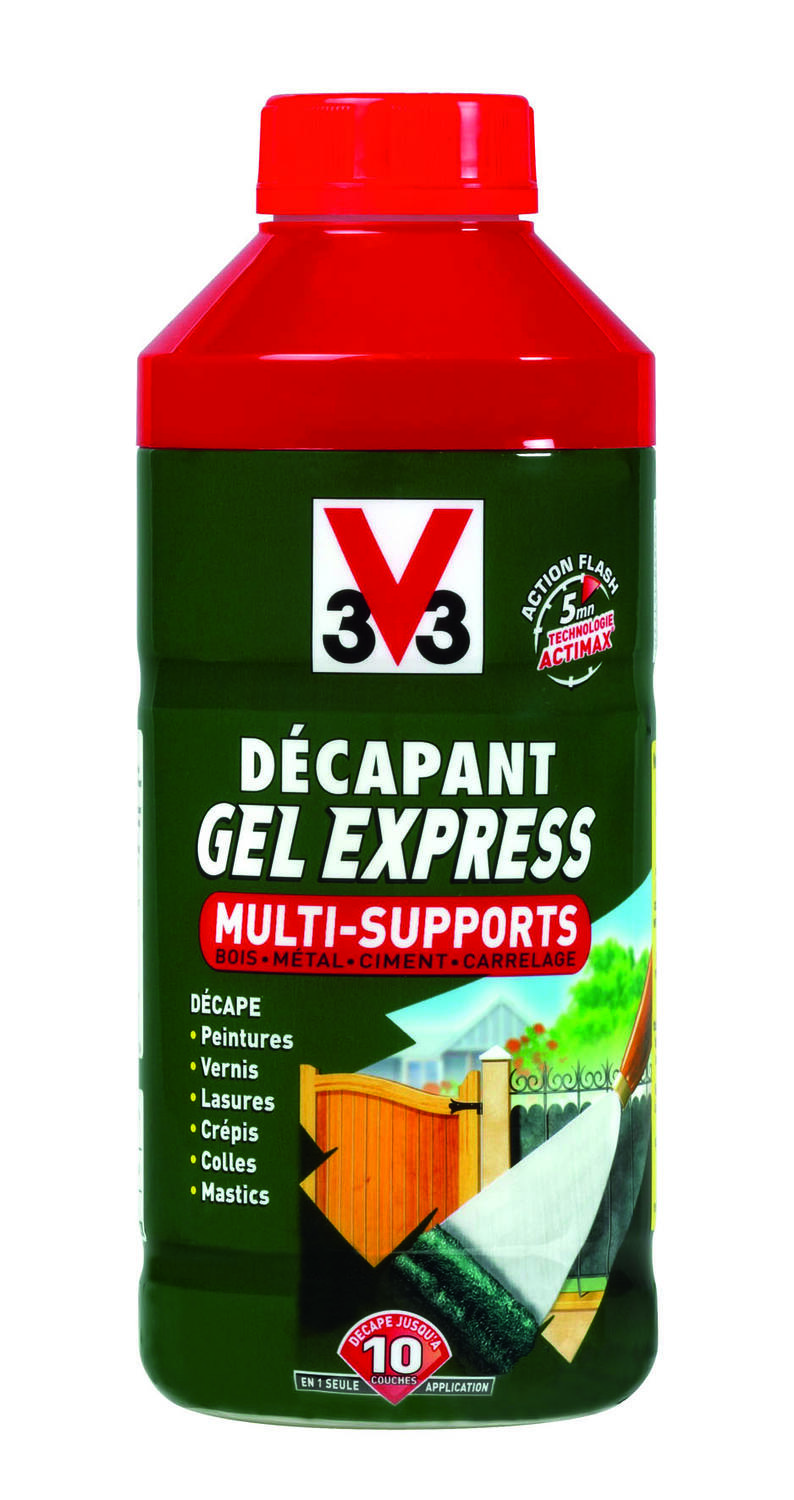 Décapant gel express multisupport 1l - V33