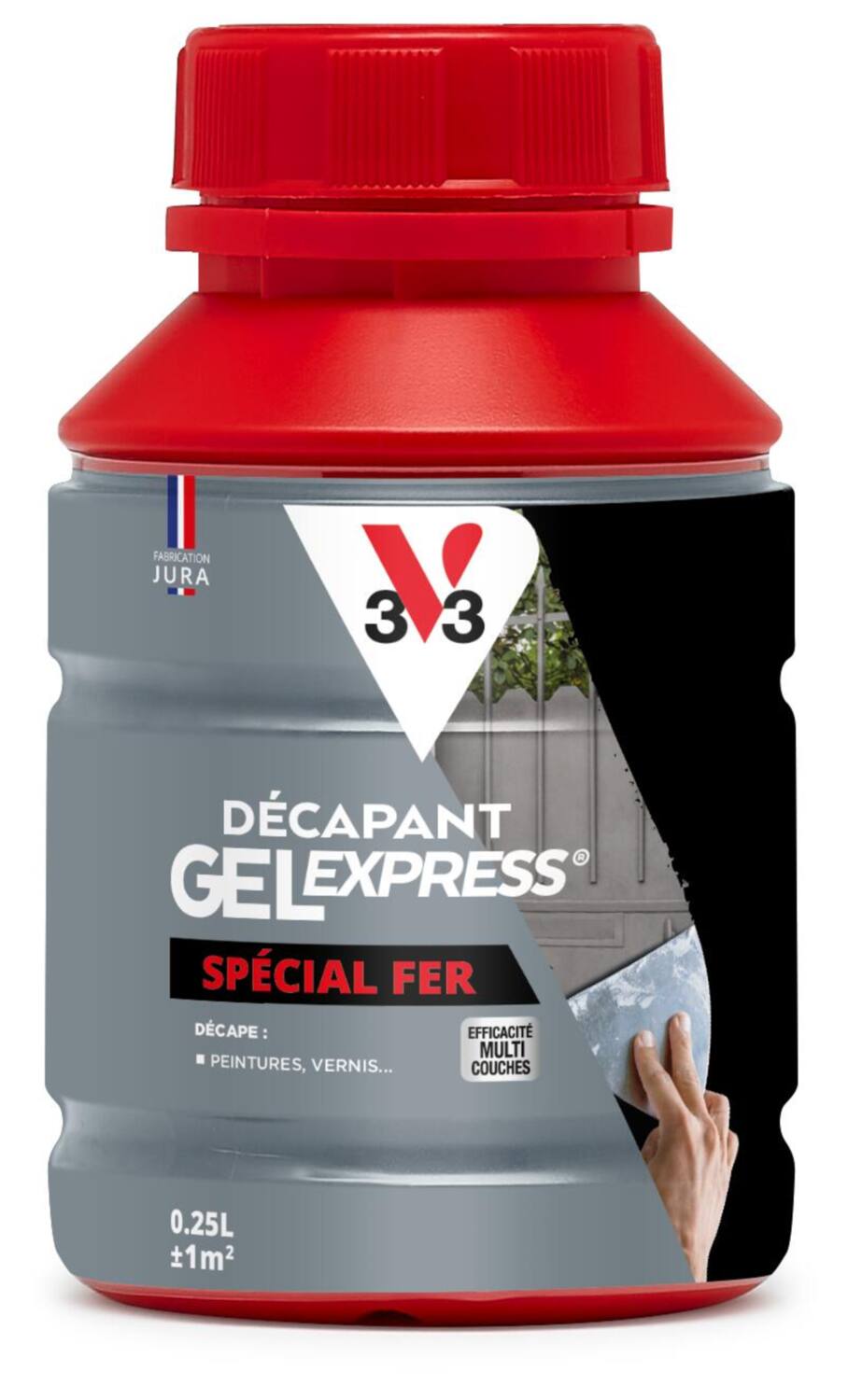 Décapant gel express spécial fer 0.25l - V33