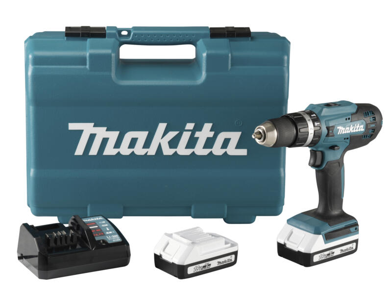Perceuse visseuse à percussion HP488DAEC1 18V 2x2Ah - MAKITA