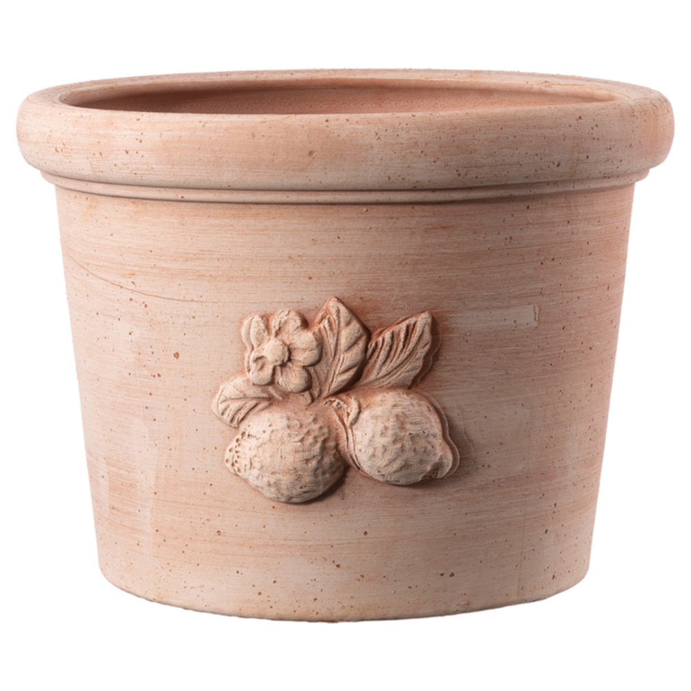 Pot de fleurs en terre cuite Cilindro Sicilia Ø29x22cm
