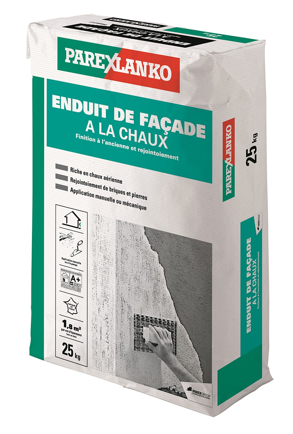 Enduit de façade à la chaux sable 25kg - PAREXLANKO