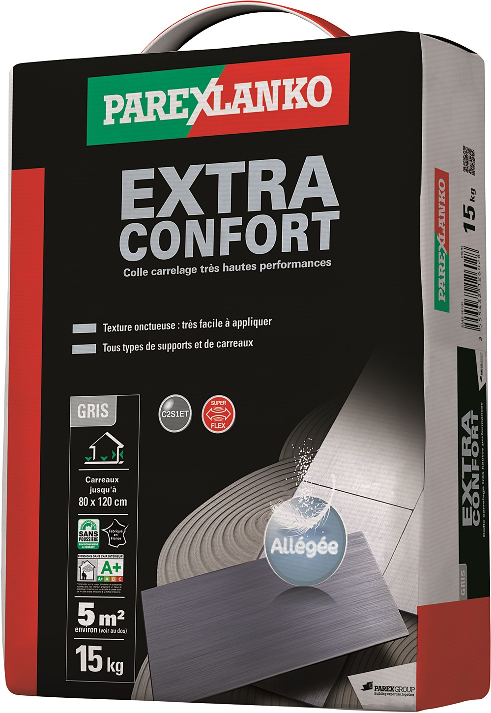 Colle carrelage extra confort 15kg - PAREXLANKO