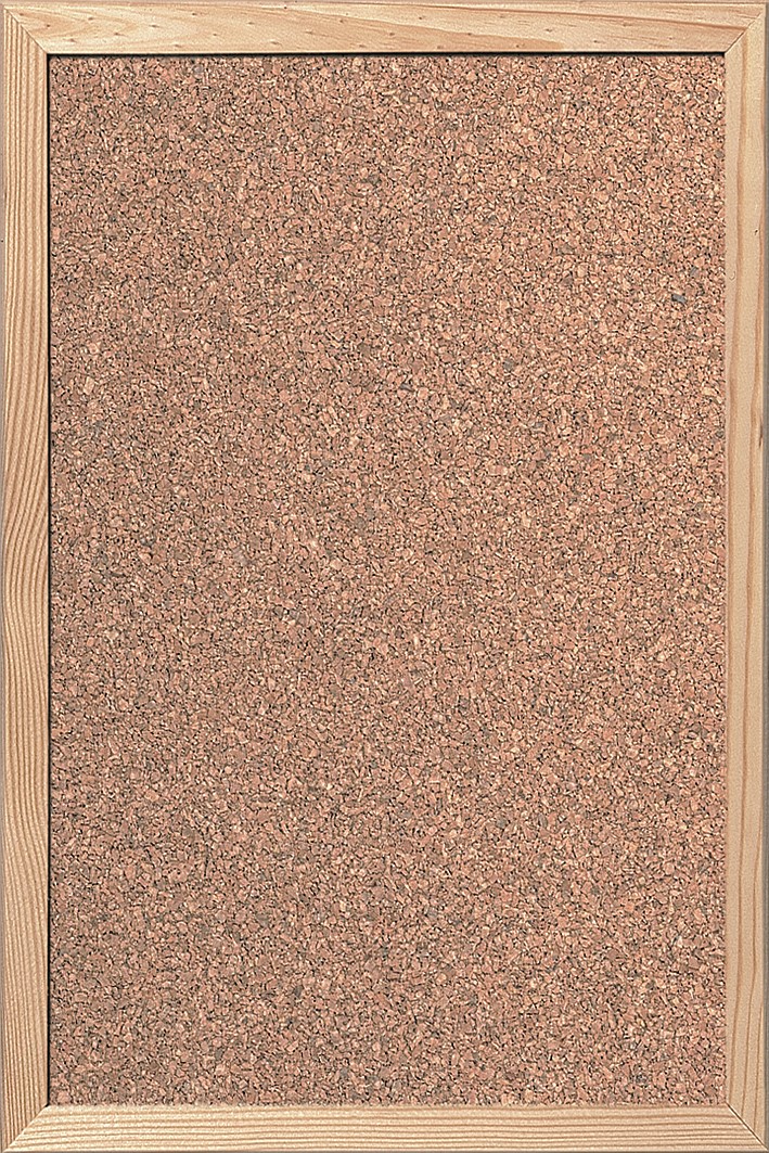 Tableau d'affichage liège cadre bois 900 mm x 600 mm x 15 mm - DECOSA