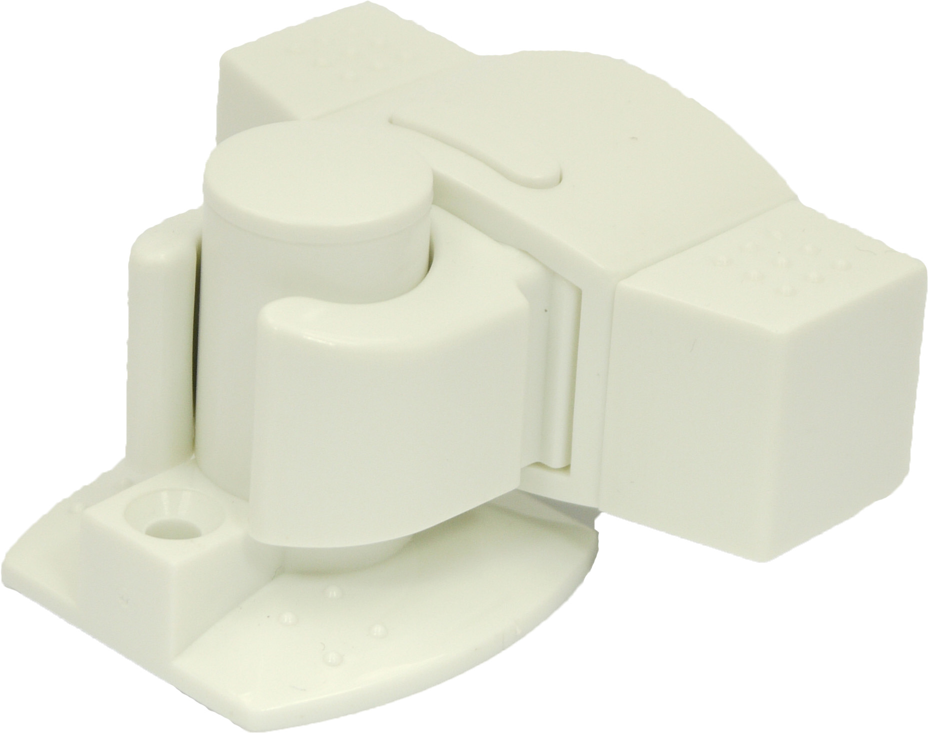 Arrêtoir de porte clip blanc