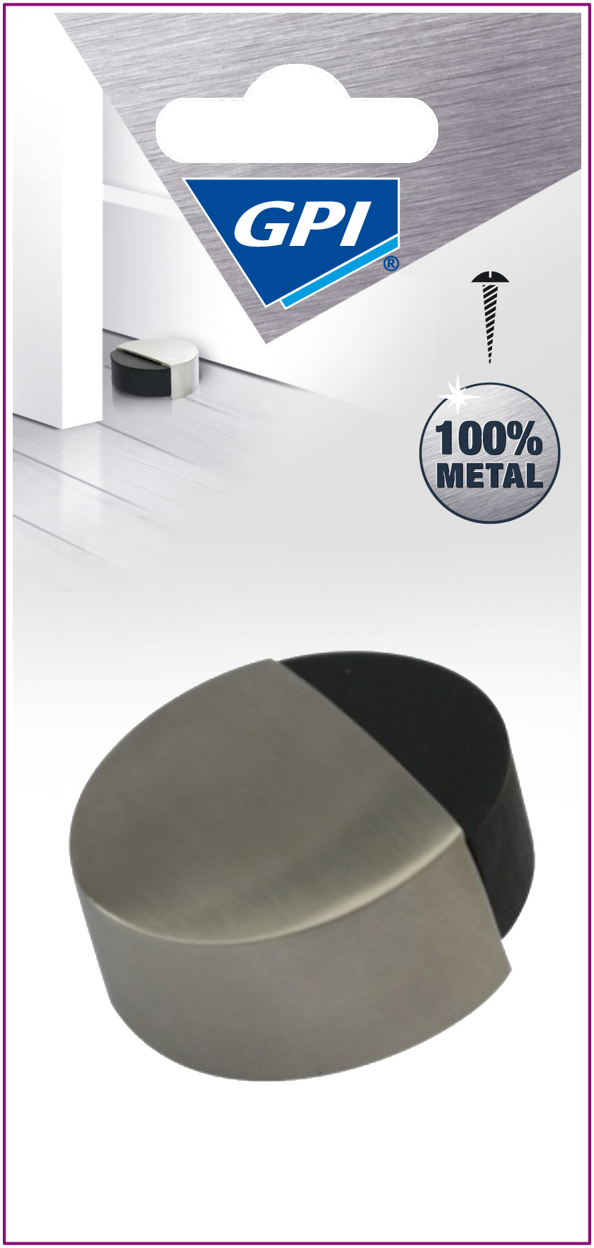 Butée disque inox chrome Ø51xh30mm - GPI