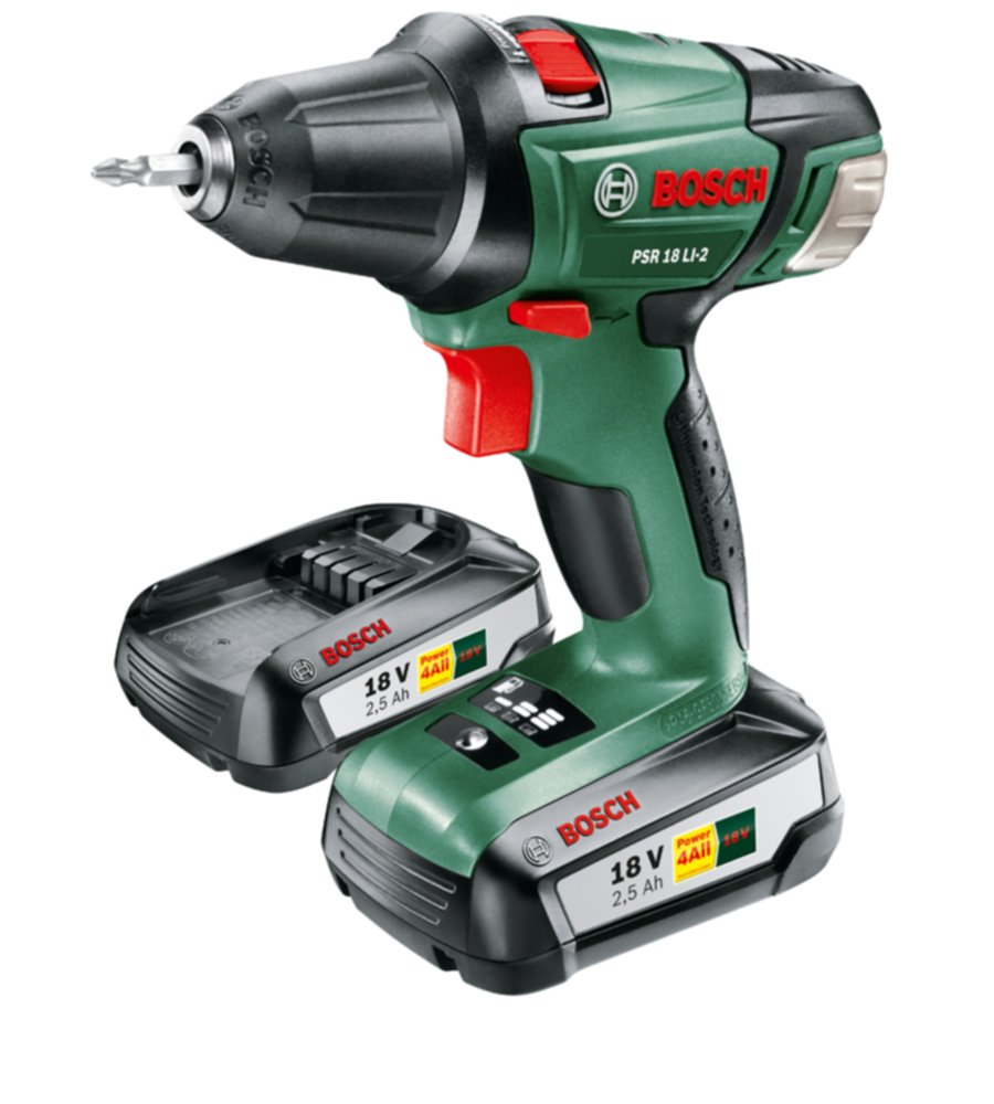 Perceuse-visseuse sans fil PSR 18V - 2,5 Ah 2 batteries - BOSCH