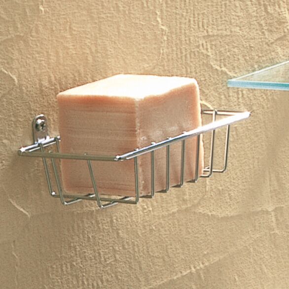 Porte-savon Mural 15x10x4cm Chromé - GODONNIER