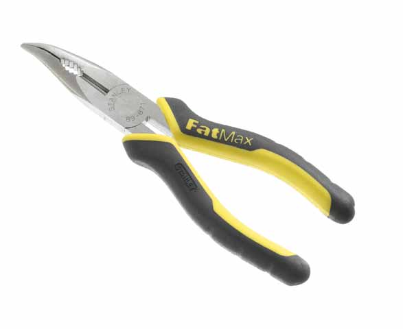 PINCE A BECS 1/2 RONDS LONGS COUDES 200MM STANLEY FATMAX