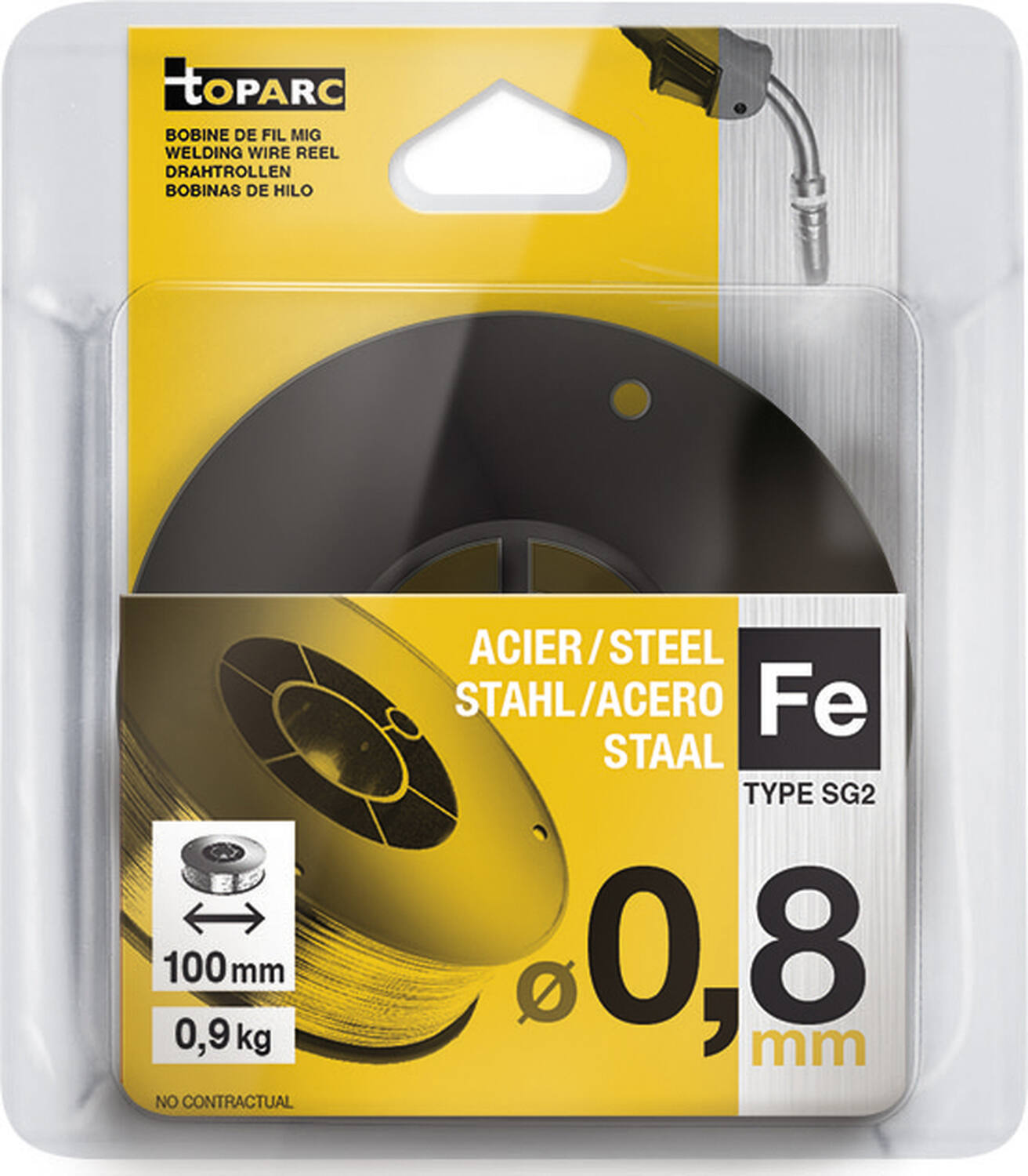Bobine fil MAG Acier 0.8