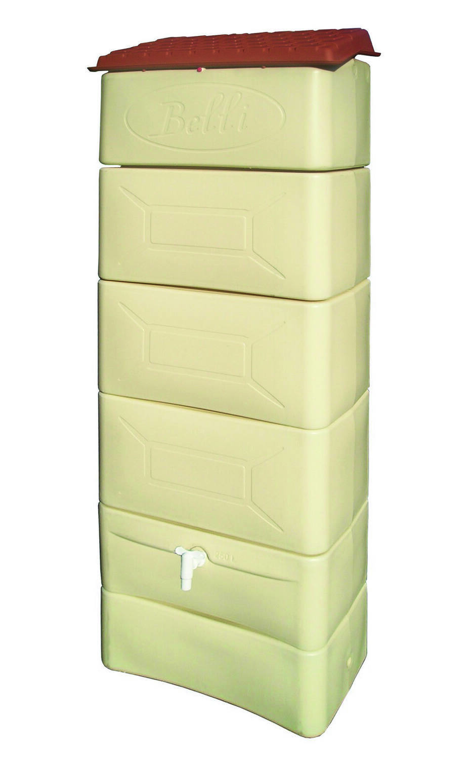 Récupérateur eau de pluie mural 300L beige - BELLI
