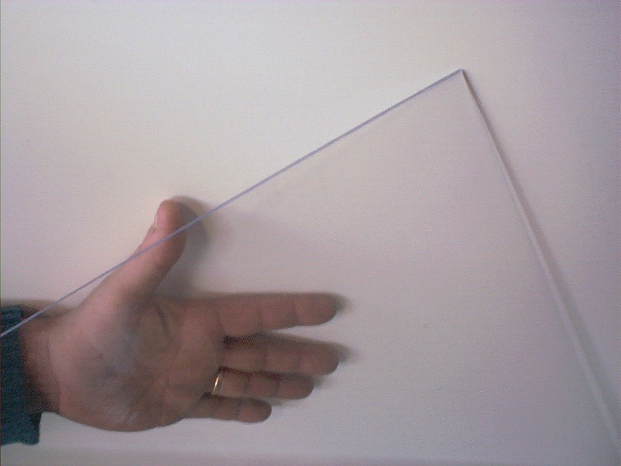 Plaque lisse transparent petite gamme 50 x 125 cm +/- 4mm