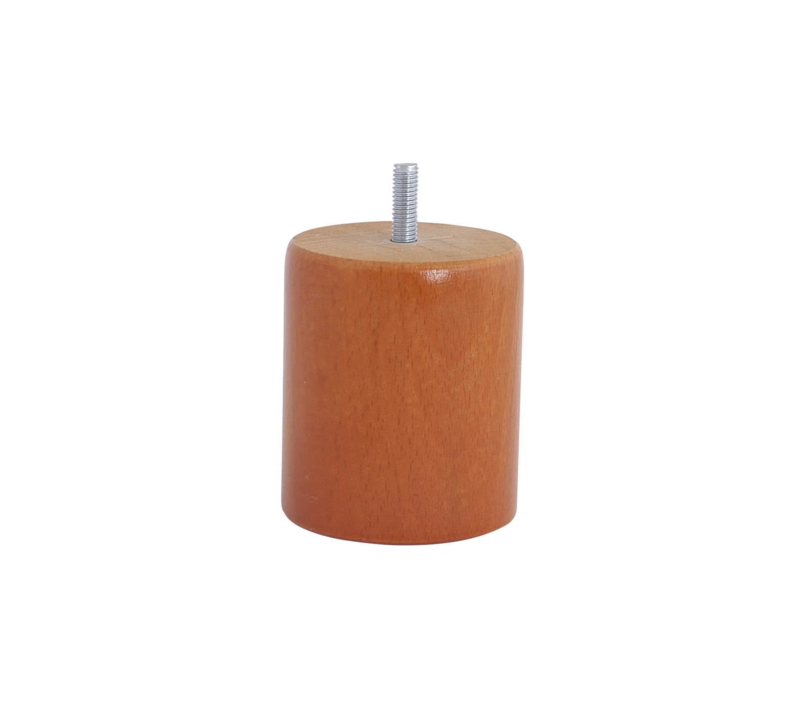 Pied de lit cylindrique merisier H.80 Ø68mm - EVOLUDIS