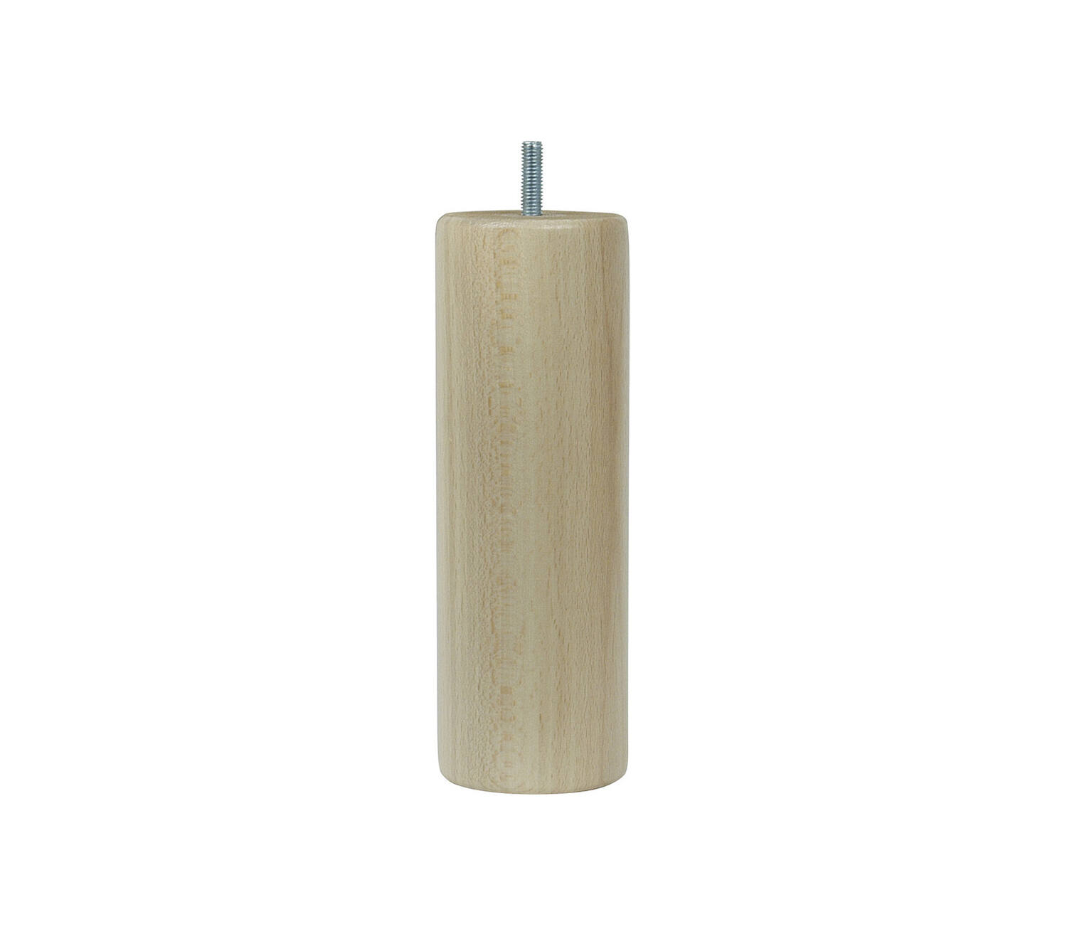 Pied de lit cylindrique verni naturel H.200 Ø68 mm - EVOLUDIS
