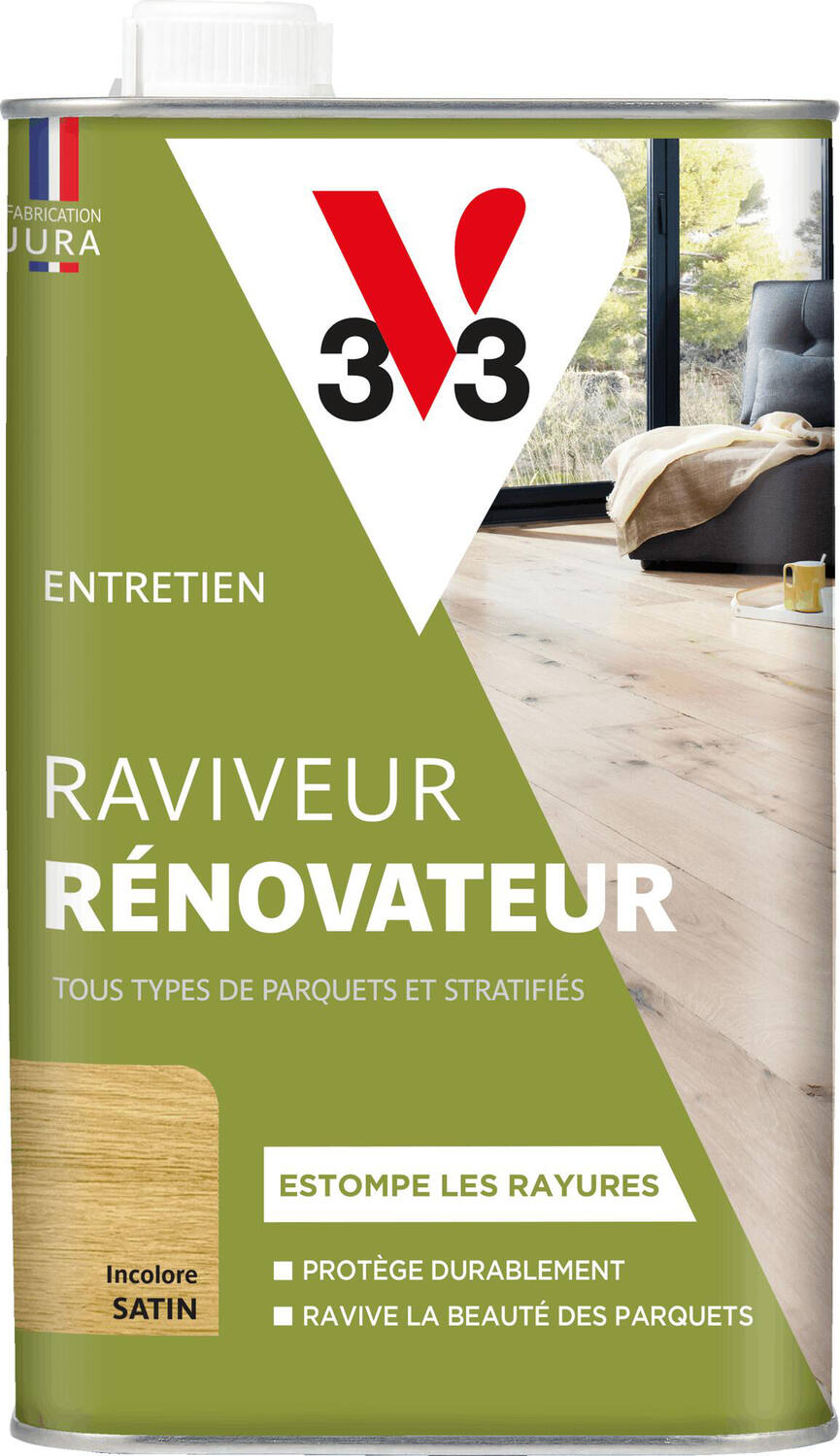 polish rénovateur parquets & stratifiés incolore satin 1 l  - V33
