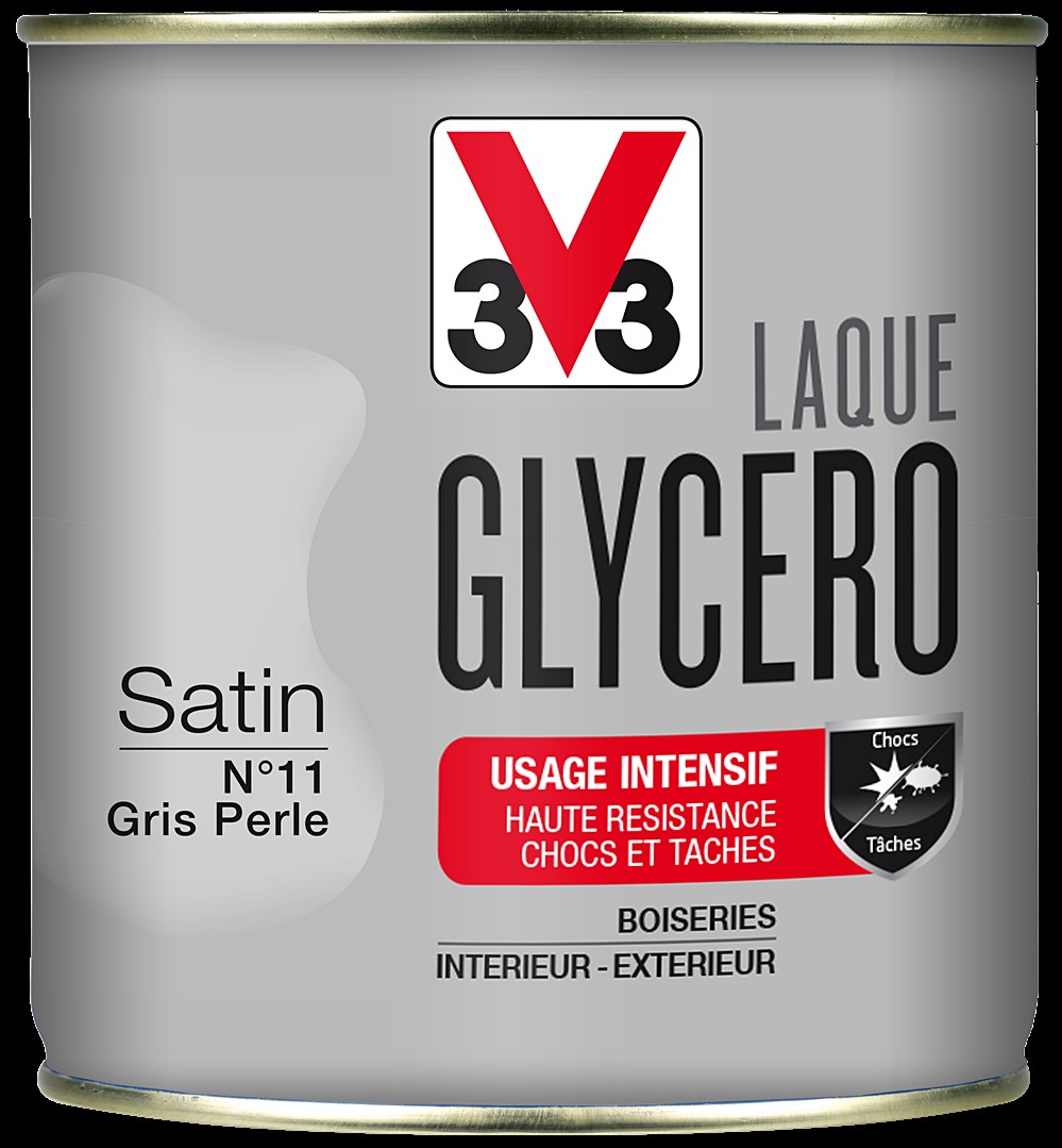 laque glycero satin 0,5L gris perle - V33