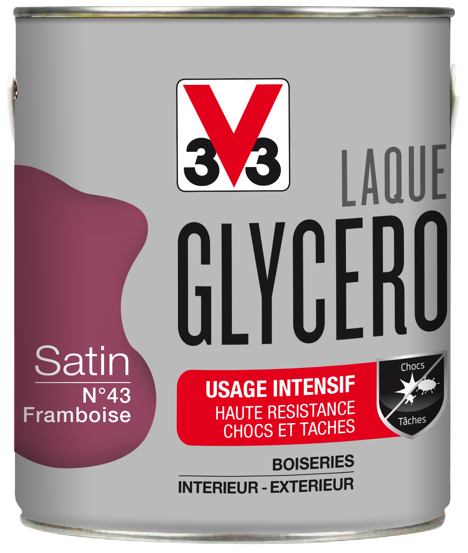 laque glycero satin 2 l framboise - V33