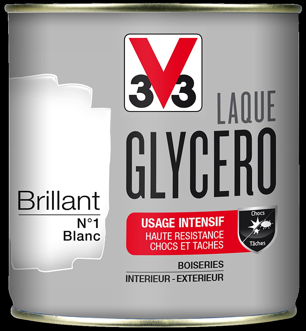 laque glycero brillante 0,5L blanc - V33