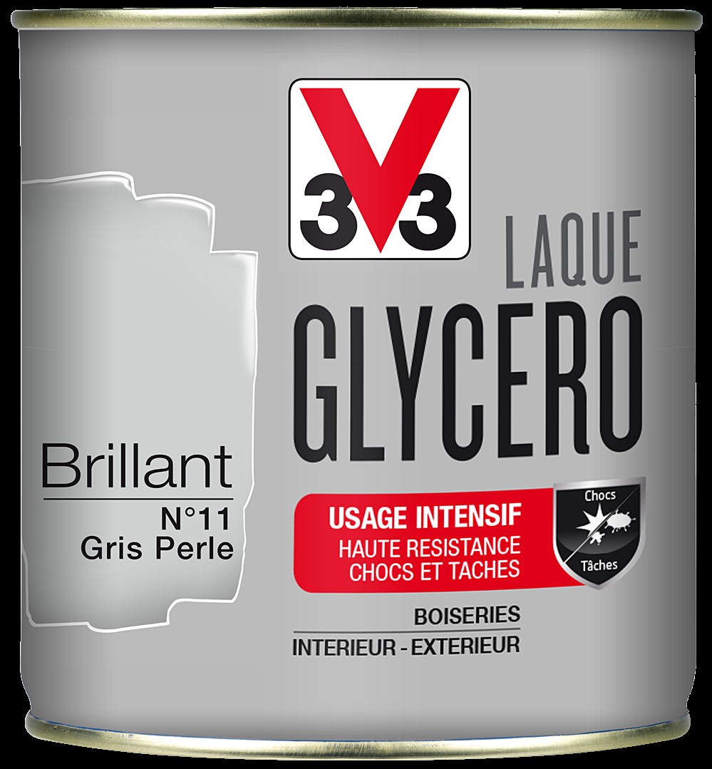 laque glycero brillante 0,5L gris perle - V33