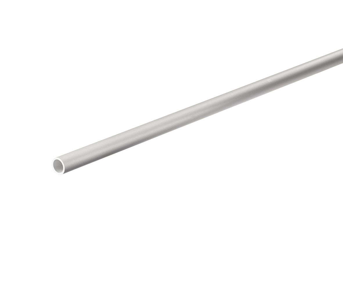 Tube rond alu anodisé argent mm. 24x1