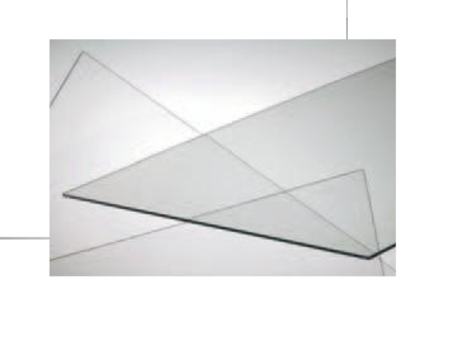 Lisse transparent  50 x 100  cm épaisseur +/- 2.5mm