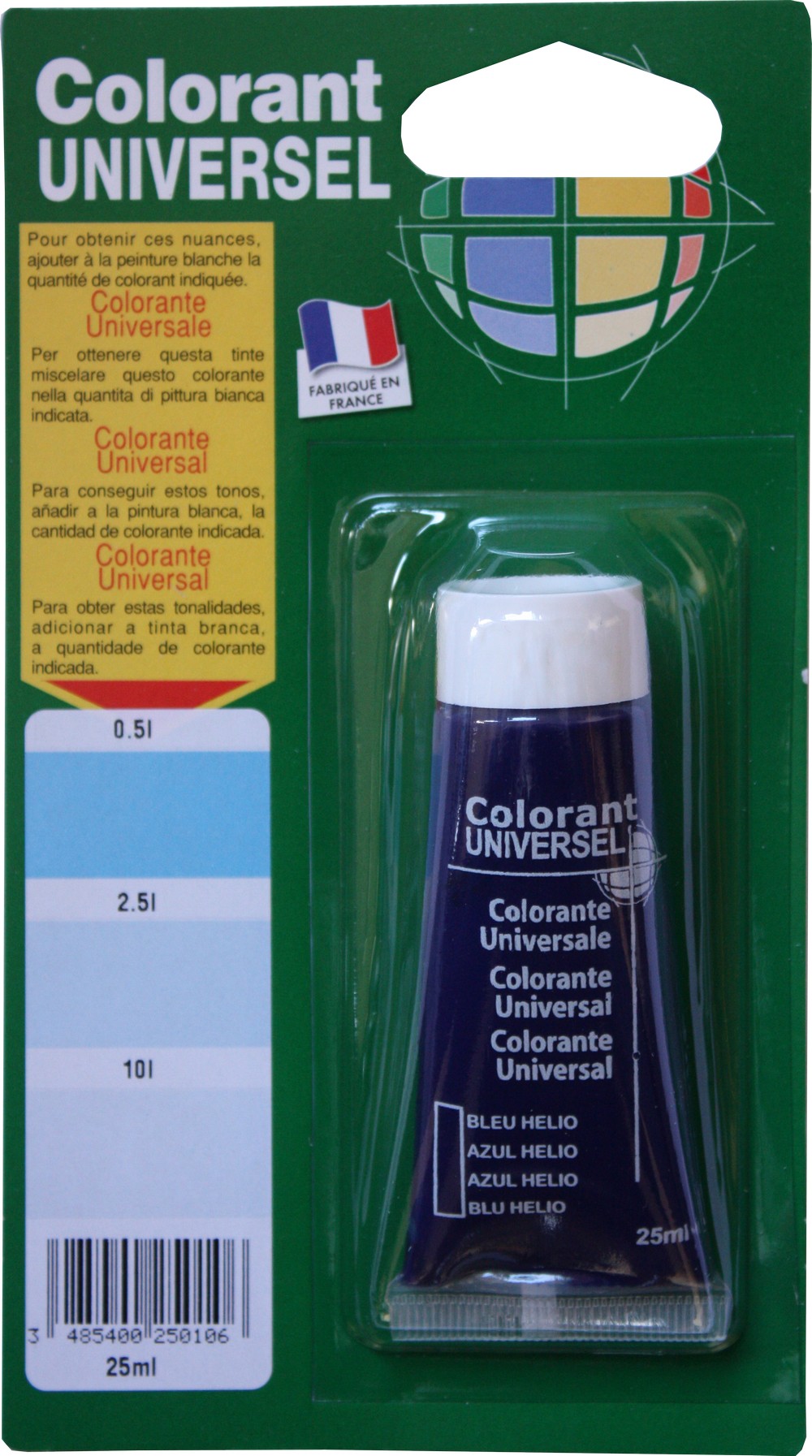 Colorant universel pour peinture bleu hélio 25ml