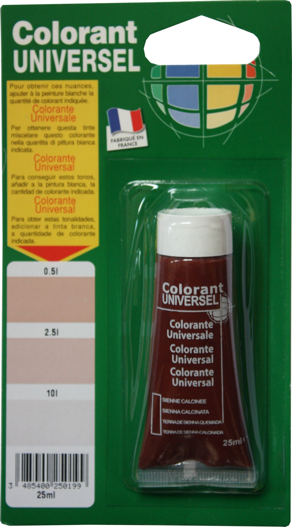 Colorant universel pour peinture sienne calcinée 25ml