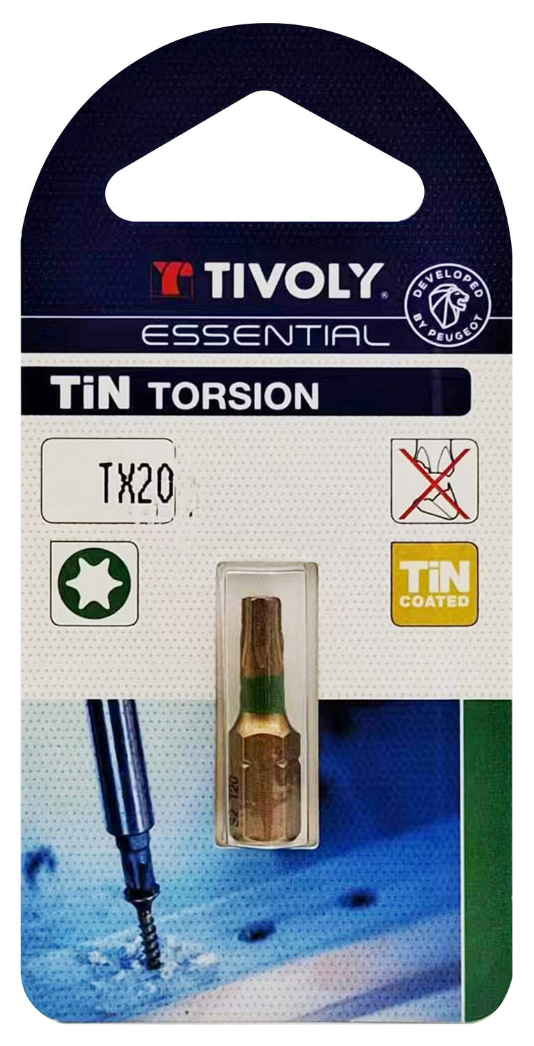 Embout de vissage T20 torsion L25 mm - TIVOLY